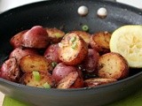 Braised Potatoes with Lemon and Scallions