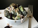 Broccoli Salad with Raisins and Sunflower Seeds