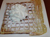 Eggnog Waffles with Cinnamon Syrup Recipe