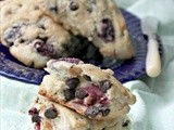 Fresh Cherry and Chocolate Chip Scones