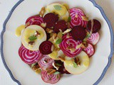 Candy-striped #beetroot + apple #salad