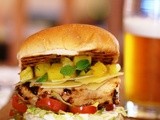 Chicken burger + beer