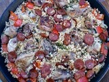 Chicken + chorizo paella