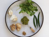 Make your own green curry paste