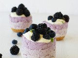 Rainbow blueberry #cheesecake