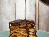 Three ingredient #banana crumpets with #rum ganache