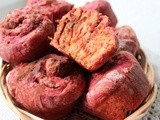 Beetroot cinnamon rolls