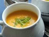 Carrot and Rutabaga (swede) soup with lime