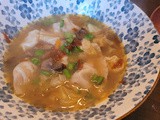 Asian dumpling soup