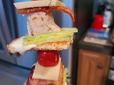 Beach food- Chicken Caesar Salad on a stick