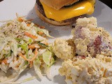 Burgers and deli salads