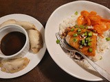 Everyplate Chicken, rice, and roasted carrots