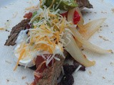 Fajitas- a crown pleaser at the beach