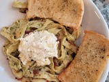 Hello Fresh Pesto noodles with lemon ricotta