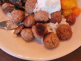 Meatball rice bowl