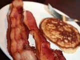 Paleo Coconut pancakes and bacon