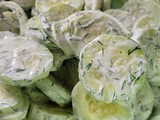 Sides- cucumber salat, and potato salat