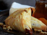 Apricot and Brie Phyllo Triangles