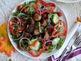 Arugula Salad and Kicked Up Corn Muffins