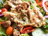 Boneless Chicken Thighs and Salad