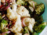 Broccoli and Cauliflower Salad