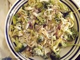 Broccoli with Fettuccine and Cream Sauce
