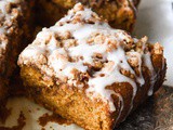 Brown Butter Pumpkin Coffee Cake with Cinnamon Swirl
