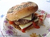 Burgers with Sweet and Spicy Bell Pepper Relish