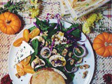 Chicken Pot Pie and Honey Mustard Spinach Salad