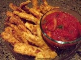 ~ Chicken Strips with Spicy Sauce ~