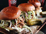 Dr Pepper Pulled Pork Sandwiches & Brownie Pretzel Cupcakes