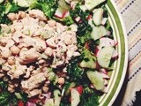 Easy and Light Chicken Salad with Fresh Salad Greens