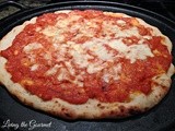 Eggplant and Red Bell Pepper Naan Pizza