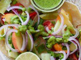 Fresh Garden Tacos with Cilantro Dressing