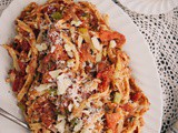 Fresh Pasta with Breadcrumbs & Tomato Sauce