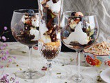 Greek Yogurt Parfaits with dove Fruits and Nuts