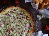 Ham and Spring Onion Quiche