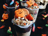 Layered Halloween Pudding Cups