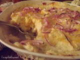 ~ Mashed Potatoes with Cheddar Cheese Bake ~