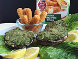 Mozzarella & Spinach Stuffed Mushrooms