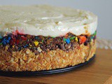 No Bake Candy Crust Cheesecake