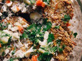 Oat Crusted Eggplant Salad