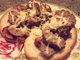 Open Faced Meatball Sandwich