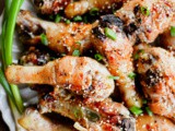Oven Baked Chicken Legs with Chili Garlic Sauce