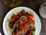 Sausage & Tomatoes with Homemade Flatbreads and Fresh Gremolata