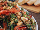 Sautéed Broccoli Rabe & Peppers with Breadcrumbs