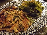 Sautéed Chicken breast with Garlic and Lemon with Cucumber Salad ~