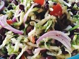 Shredded Zucchini and Black Bean Salad