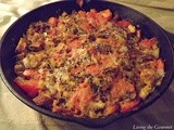 Simple Fresh Tomato and Bread Stuffing featuring Lo Salt