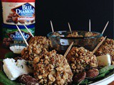 Smokey Almond Crusted Blue Cheese Meatballs